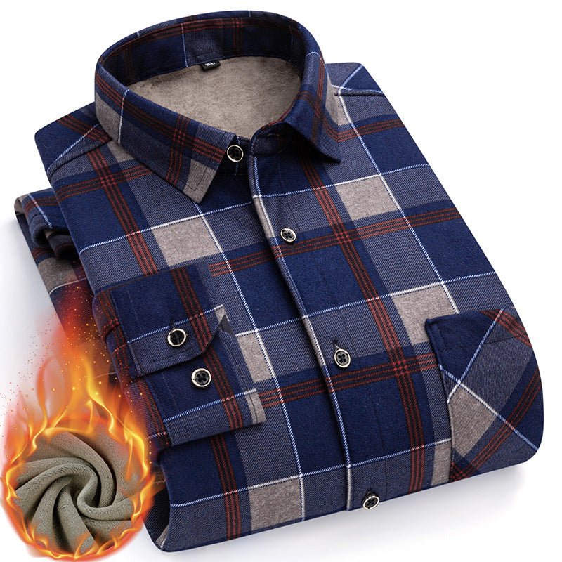 👔【L-5XL】Nova muška termo majica s obostranim plišem za jesen i zimu – moderna i svestrana.