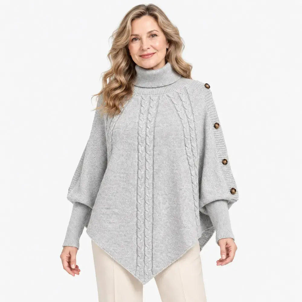 【S-3XL】Veliki hit za sezonu jesen-zima! Ova topla pletena pelerina lako prikriva nedostatke figure. ✨