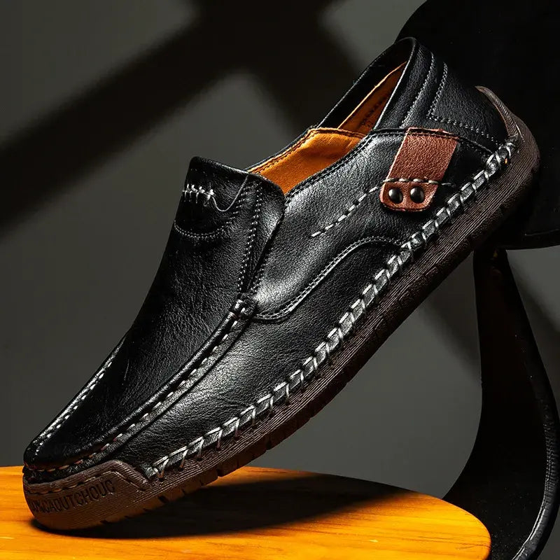 【38-48】Mocasines de cuero hechos a mano ✅️Pago contra entrega