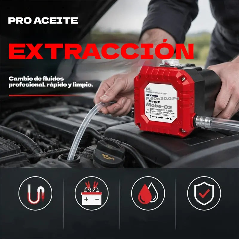 🚗 Bomba de aceite eléctrica portátil