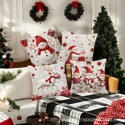 🎅🎄Jastučnice s božićnom tematikom, jastučnice za ugodnu atmosferu [set od 4 dijela]