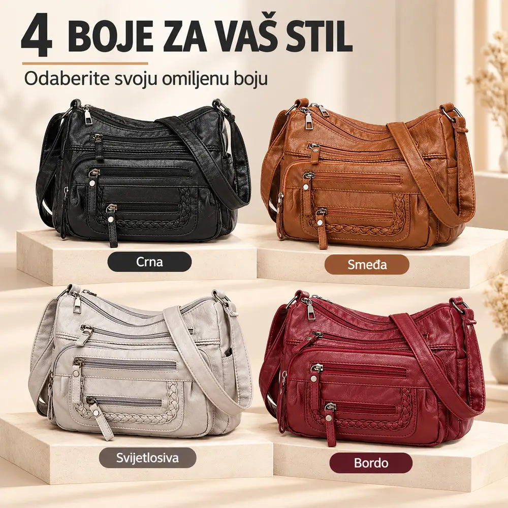 💥【Promocija ograničenog trajanja】👜 Nova, velika kožna torba za nošenje na ramenu ili preko tijela – kolekcija 2026.