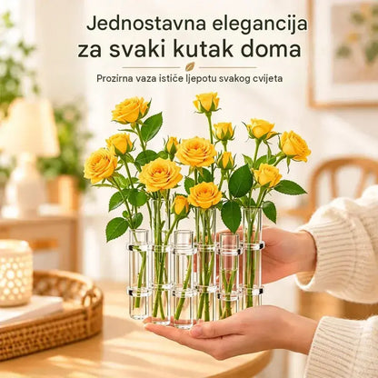 💐Staklena vaza u obliku epruvete