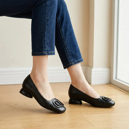 👡Ženske francuske retro ravne Mary Jane cipele - s okruglim vrhom i niskim izrezom - retro stil, udobne i za svaki dan