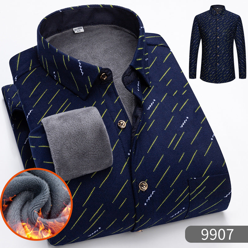 🔥【50 % popusta】 👔【L–5XL】Topla košulja dugih rukava