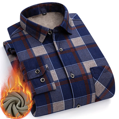 👔【L-5XL】Nova muška termo majica s obostranim plišem za jesen i zimu – moderna i svestrana.