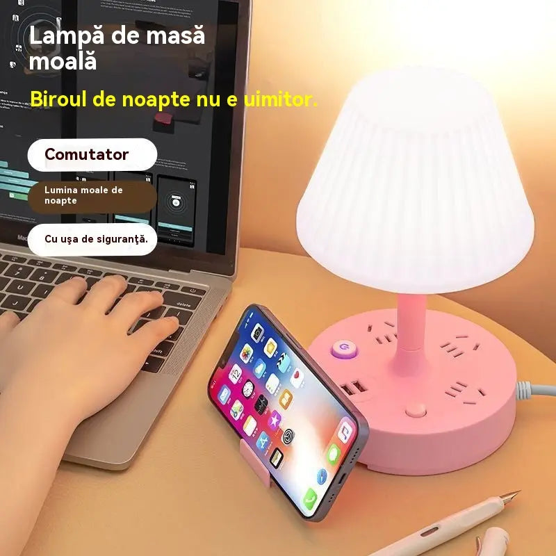 🎁💡Višenamjensko noćno svjetlo s ugrađenom produžnom utičnicom: praktično, elegantno i štedi prostor!