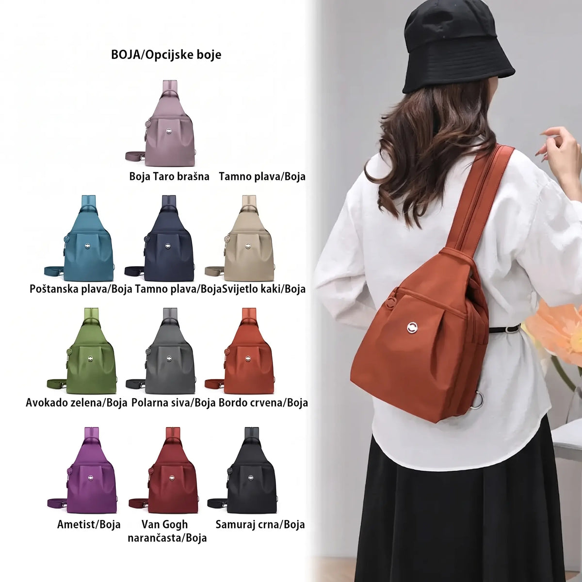 💥【Posebna vremenski ograničena ponuda】👜Ruksak i torba za rame s više džepova