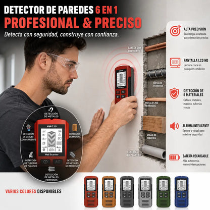 【49%OFF】🔍 Detector de pared 2 en 1 – ¡Evita cables y tuberías ocultas!
