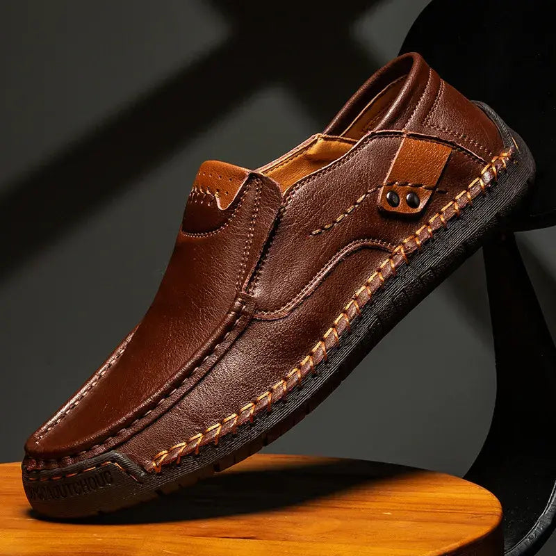 【38-48】Mocasines de cuero hechos a mano ✅️Pago contra entrega