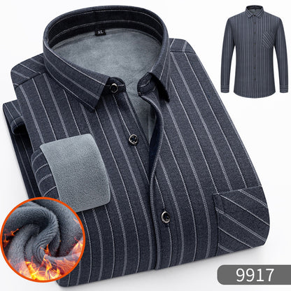 🔥【50 % popusta】 👔【L–5XL】Topla košulja dugih rukava