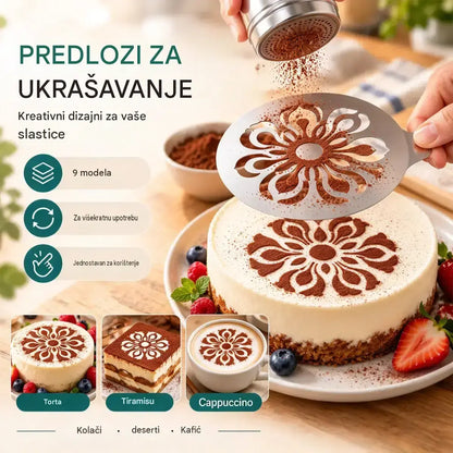 ☕ Šablona od nehrđajućeg čelika za latte art