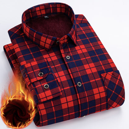 👔【L-5XL】Nova muška termo majica s obostranim plišem za jesen i zimu – moderna i svestrana.