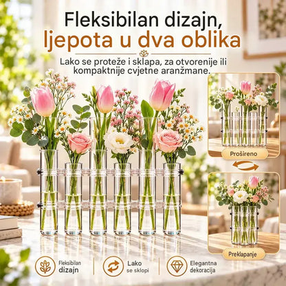 💐Staklena vaza u obliku epruvete