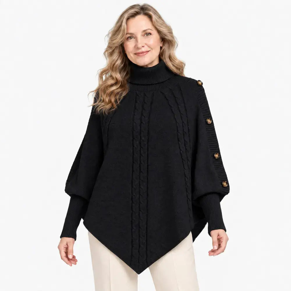 【S-3XL】Veliki hit za sezonu jesen-zima! Ova topla pletena pelerina lako prikriva nedostatke figure. ✨