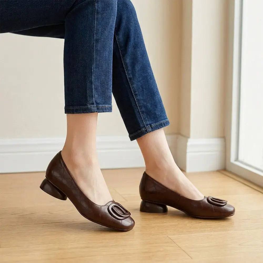 👡Ženske francuske retro ravne Mary Jane cipele - s okruglim vrhom i niskim izrezom - retro stil, udobne i za svaki dan
