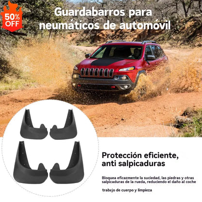 🔥【Estilo universal 4 piezas】Guardabarros para neumáticos de automóvil, protectores contra salpicaduras