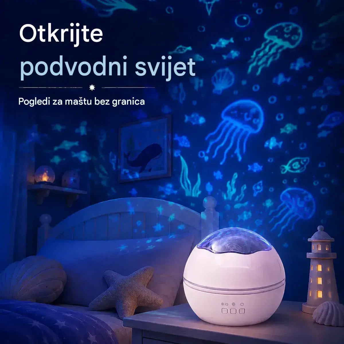 🌠✨Projektor zvjezdanog neba, noćno svjetlo ⎜ Rotirajuća LED lampa🎁