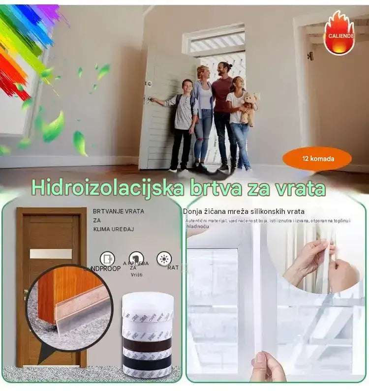 🚪 Brtvena traka za dno vrata (PVC) – Zaštita od prašine i propuha