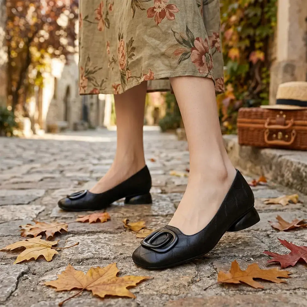 👡Ženske francuske retro ravne Mary Jane cipele - s okruglim vrhom i niskim izrezom - retro stil, udobne i za svaki dan