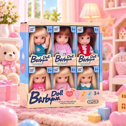 👸 Set kolekcionarskih mini-lutkica za djevojčice · Duga kosa i pokretni zglobovi · Serije „Princeze” i „Svakodnevni stil” · Savršen poklon!