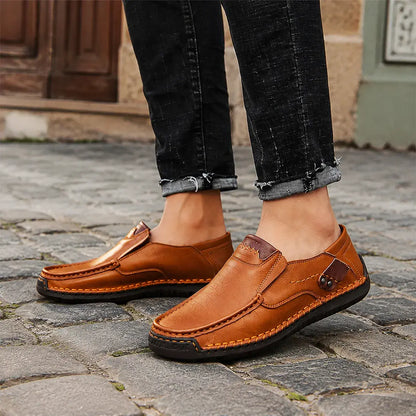 【38-48】Mocasines de cuero hechos a mano ✅️Pago contra entrega