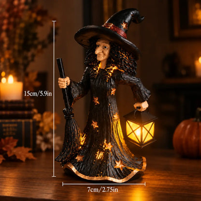 🧙✨Ukrasna noćna lampa „Zvjezdana vještica”