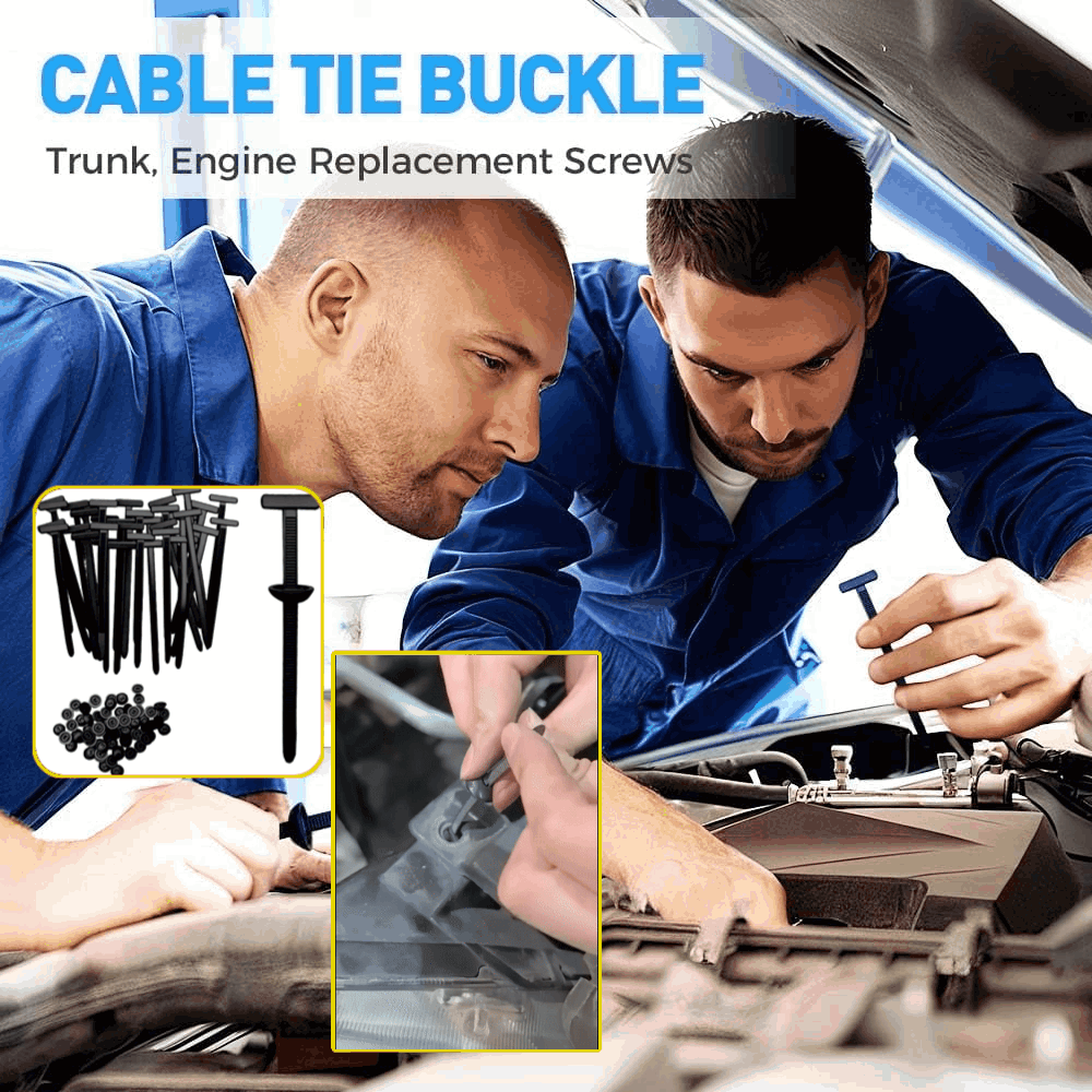 🔧🚗【70 komada】Univerzalna kopča za višenamjenske najlonske kabelske vezice