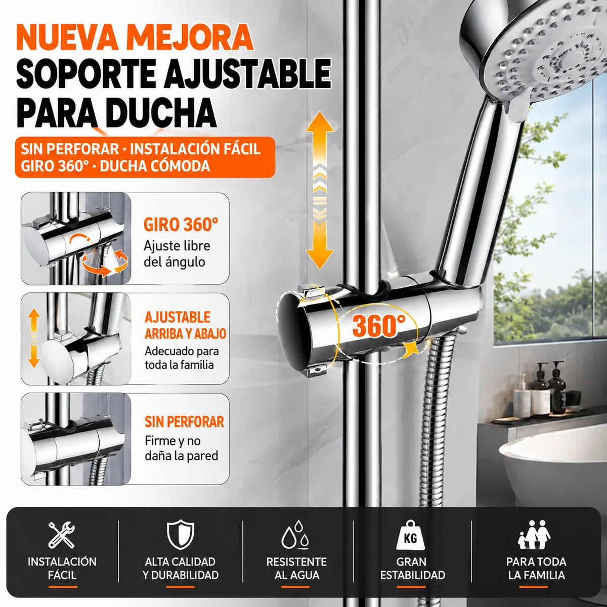 2 unidades por 26 € 🚿 Plato de ducha de instalación inmediata para uso doméstico: un accesorio imprescindible para el baño.