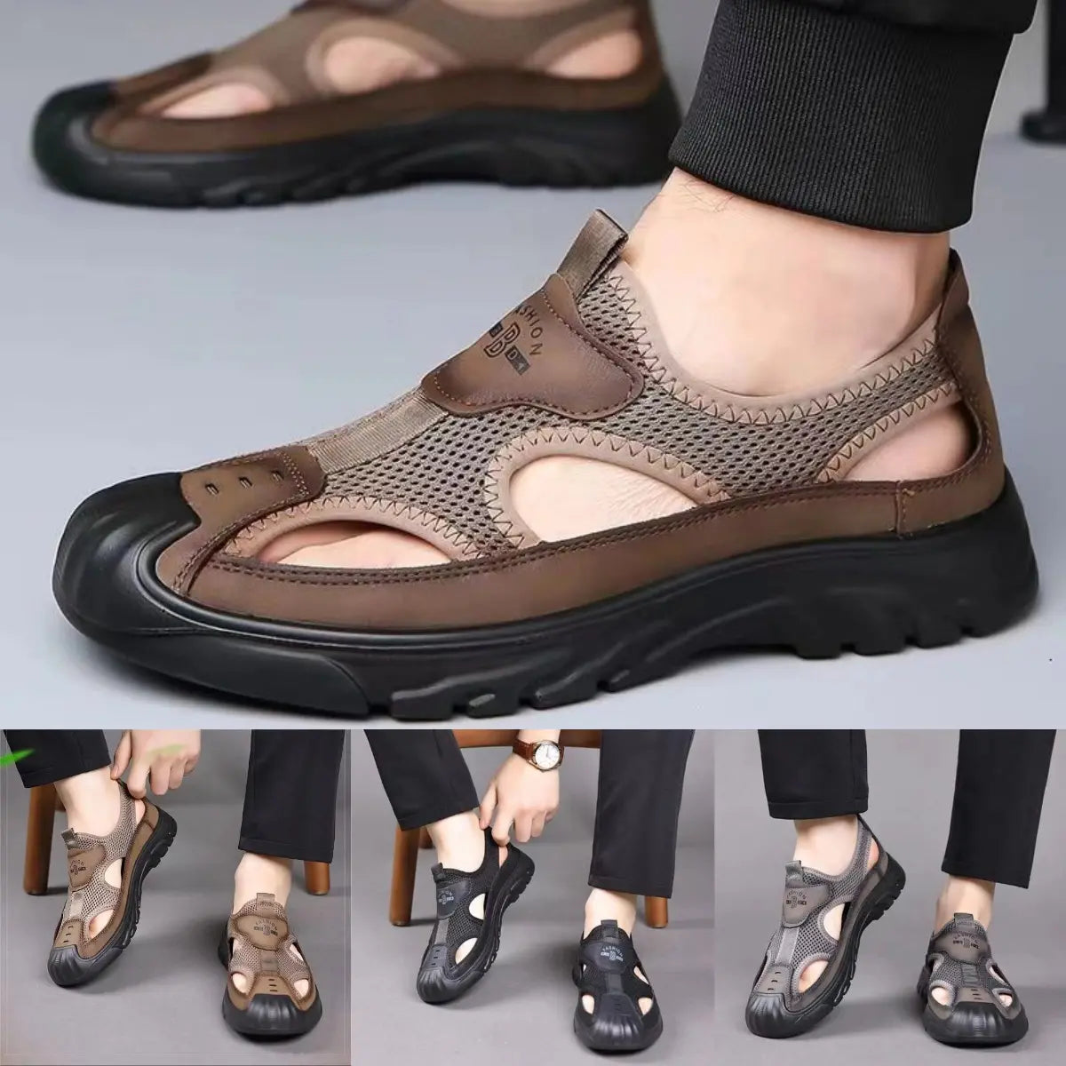 【Tallas 38-46】Nuevas sandalias de hombre 2026 para el verano, ligeras, deportivas y de ocio, antideslizantes, perfectas para la playa.