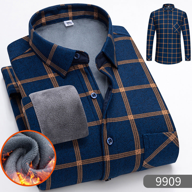 🔥【50 % popusta】 👔【L–5XL】Topla košulja dugih rukava