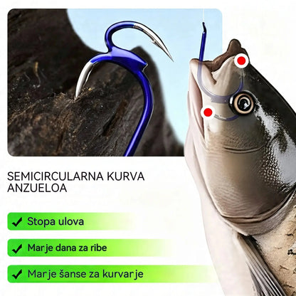 ❤️‍🔥 (20 komada) Ultra oštre klasične dvostruke udice za ribolov
