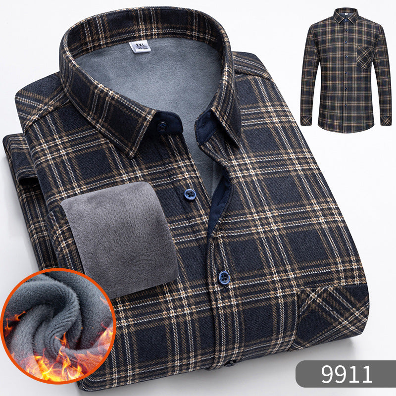 🔥【50 % popusta】 👔【L–5XL】Topla košulja dugih rukava