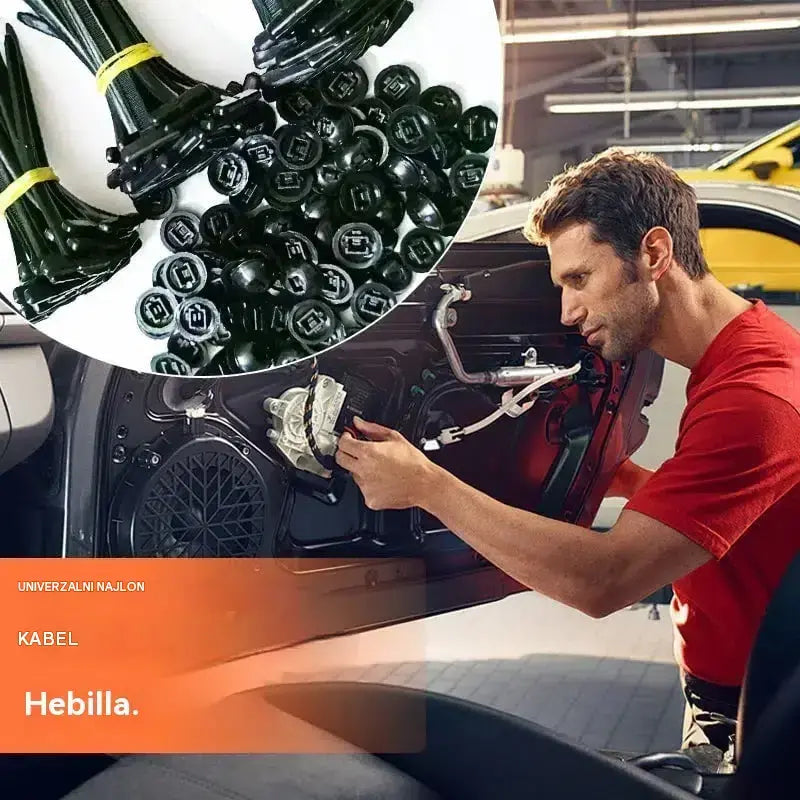 🔧🚗【70 komada】Univerzalna kopča za višenamjenske najlonske kabelske vezice
