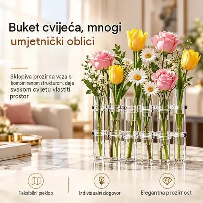 💐Staklena vaza u obliku epruvete
