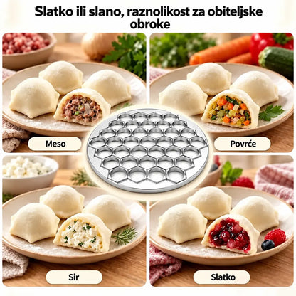 🥟✨ Kalup za 37 okruglica | Neljepljivi kalup za okruglice i gyoze | Jednostavno vađenje 🥟