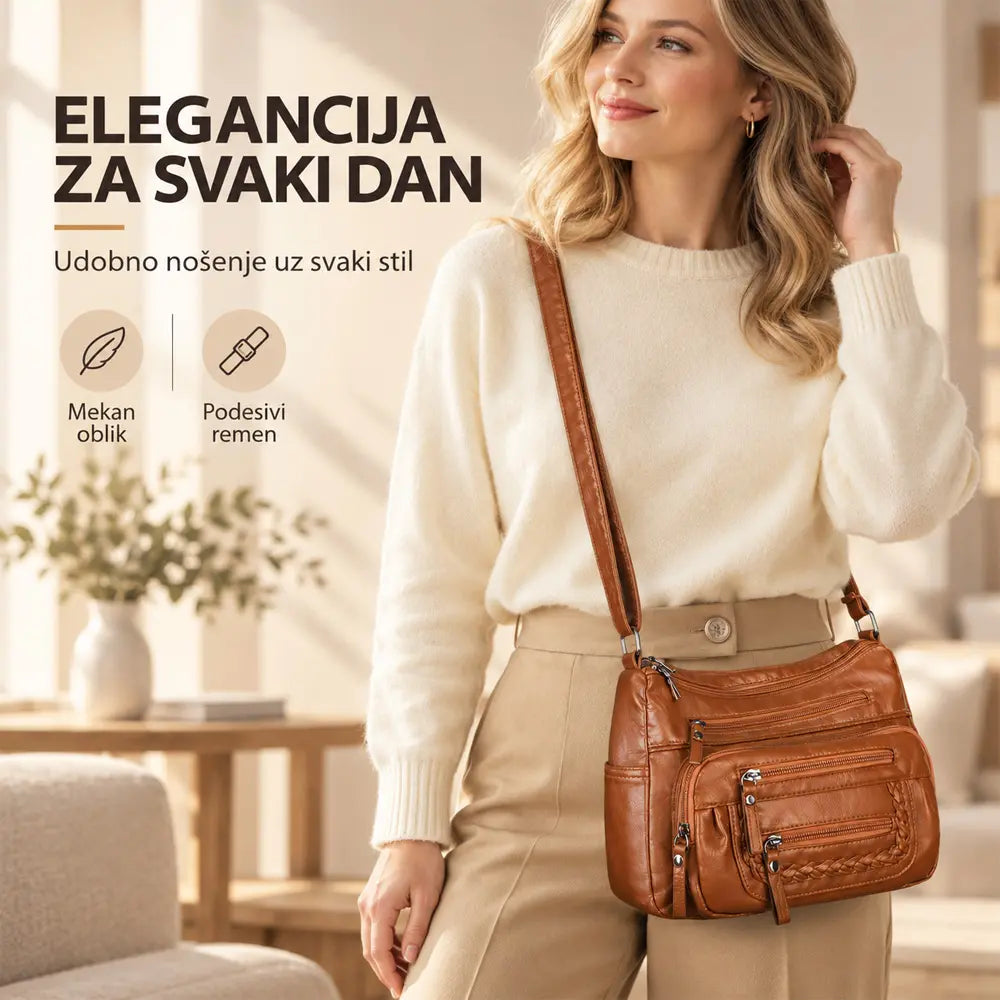 💥【Promocija ograničenog trajanja】👜 Nova, velika kožna torba za nošenje na ramenu ili preko tijela – kolekcija 2026.