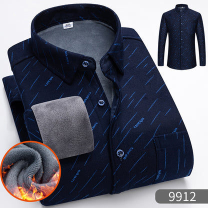 🔥【50 % popusta】 👔【L–5XL】Topla košulja dugih rukava