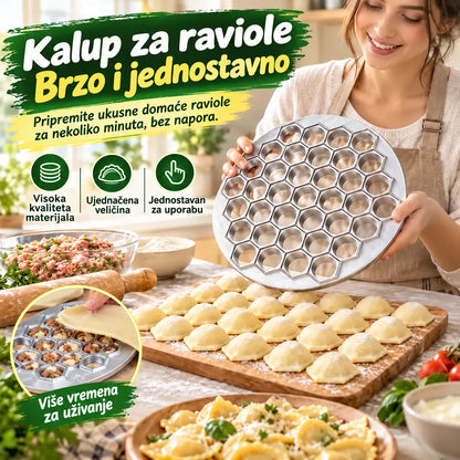 🥟✨ Kalup za 37 okruglica | Neljepljivi kalup za okruglice i gyoze | Jednostavno vađenje 🥟