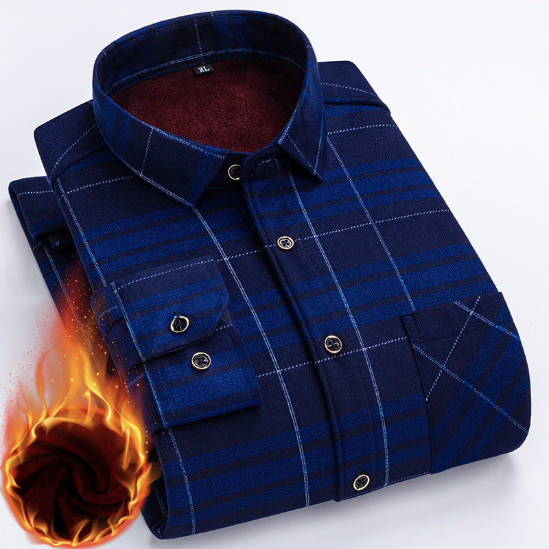 👔【L-5XL】Nova muška termo majica s obostranim plišem za jesen i zimu – moderna i svestrana.
