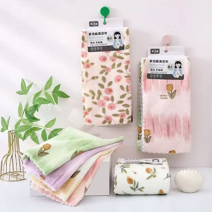 🧼【30 cm × 30 cm】💢✨ Kuhinjske krpe od koraljnog flanela za kućnu upotrebu