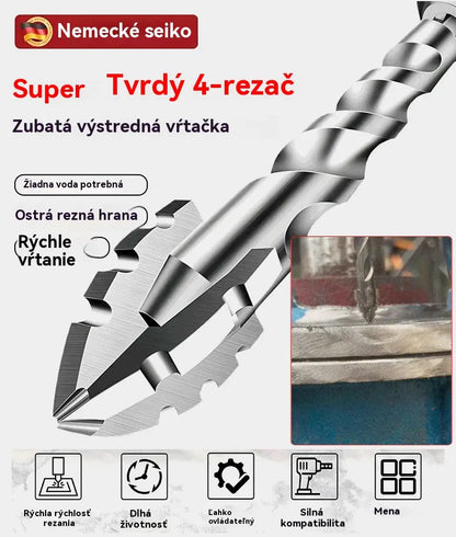 🥇【3+4+5+6+8+10+12+14+16 mm】Excentrický vrták 7. generácie z volfrámovej ocele so supertvrdou drážkovanou hranou