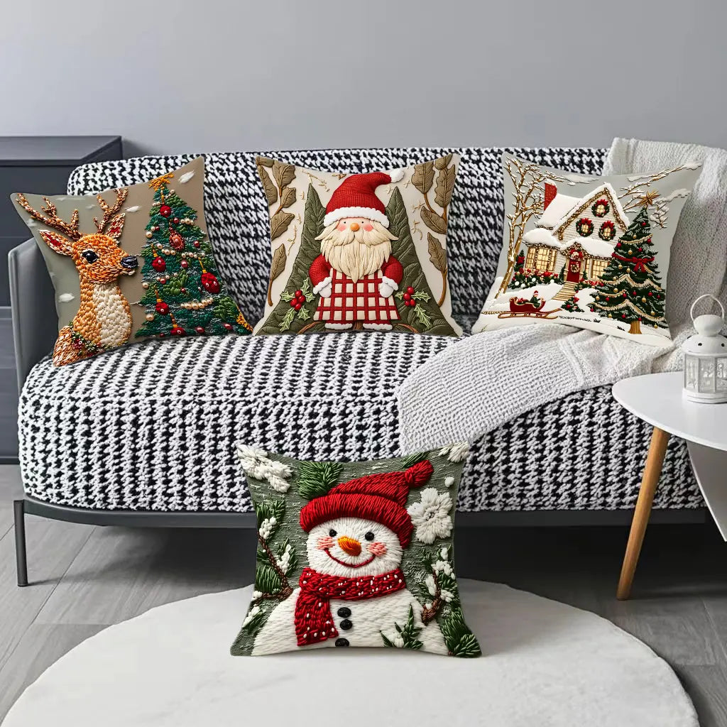 🔥【Kupite 2, dobijte 2 gratis】🎅Božićna ponuda 49% POPUSTA🎄Jastučnica s božićnom tematikom