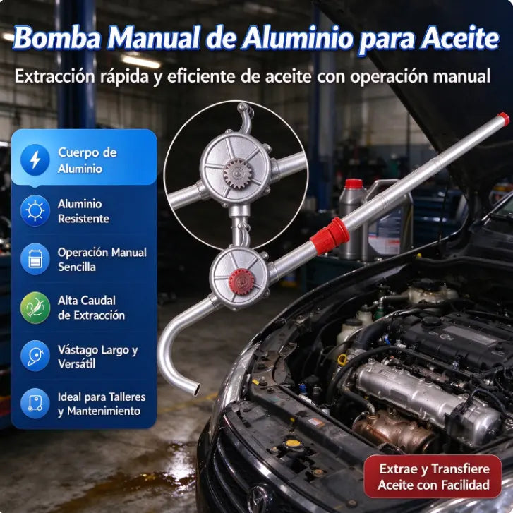 🛠️Pequeña bomba de aceite de aluminio, llenado manual de aceite para engranajes