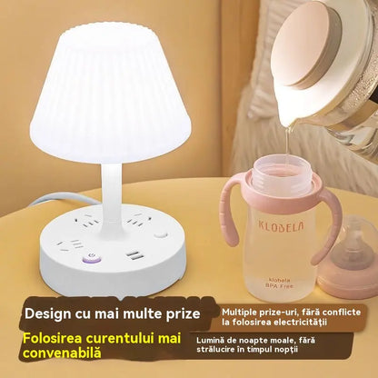 🎁💡Višenamjensko noćno svjetlo s ugrađenom produžnom utičnicom: praktično, elegantno i štedi prostor!