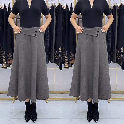 👗🎀【S-4XL】Vunena midi suknja, jesen/zima