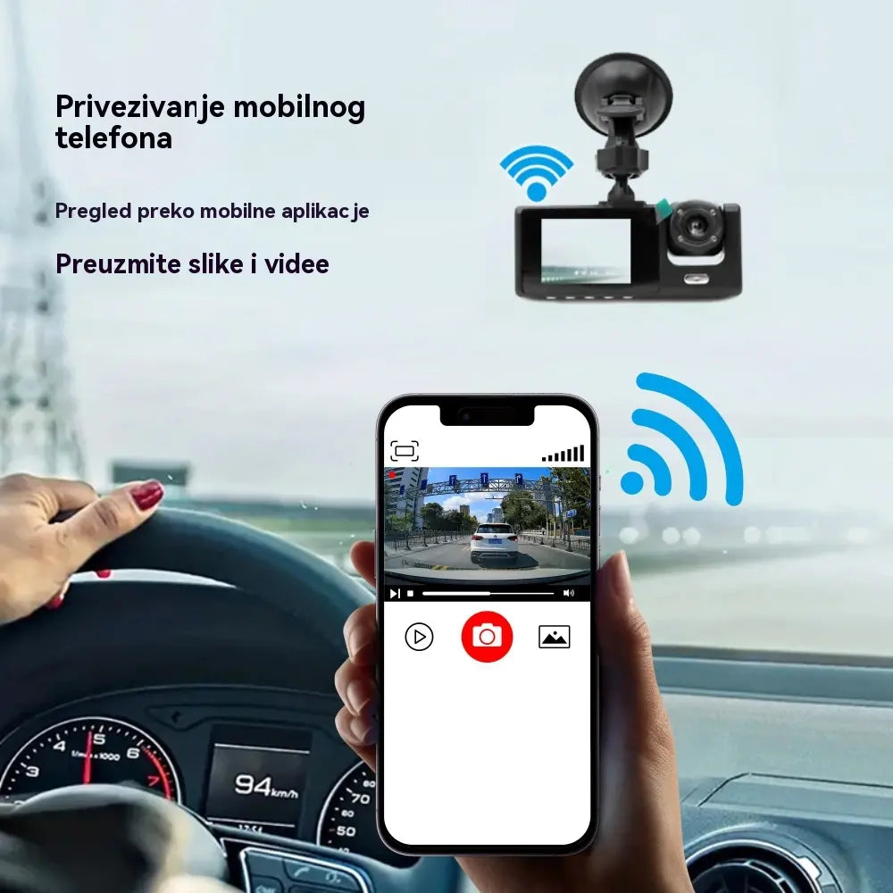 🔥Najniža cijena ograničeno vrijeme🚗1080p HD kamera za automobil s kamerom za vožnju unatrag