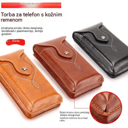Muška višenamjenska dvoslojna torbica oko struka