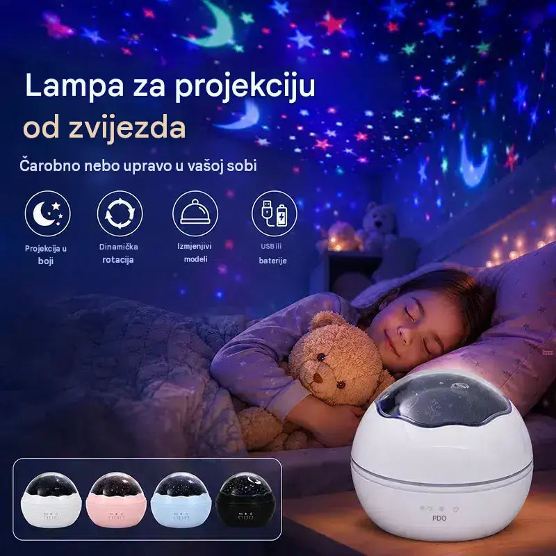 🌠✨Projektor zvjezdanog neba, noćno svjetlo ⎜ Rotirajuća LED lampa🎁