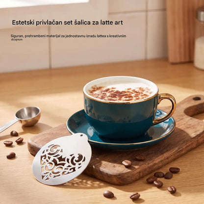 ☕ Šablona od nehrđajućeg čelika za latte art